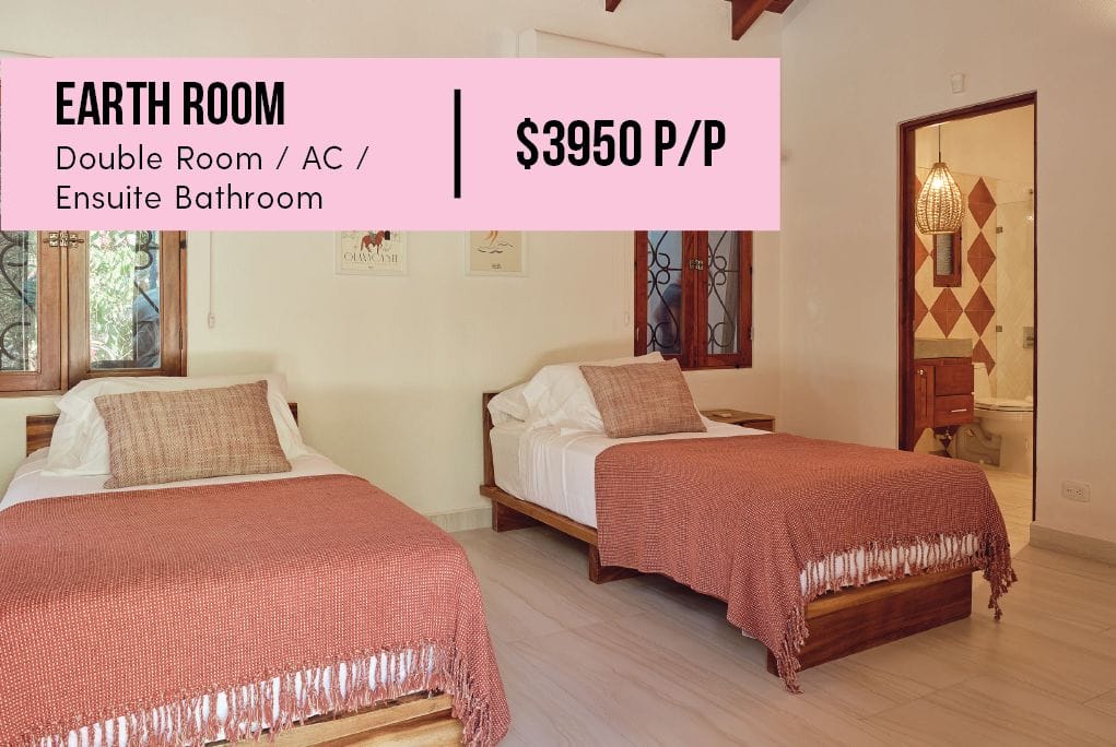 Earth Room Casa Gecko Playa Guiones Nosara Costa Rica Women Surf Retreats