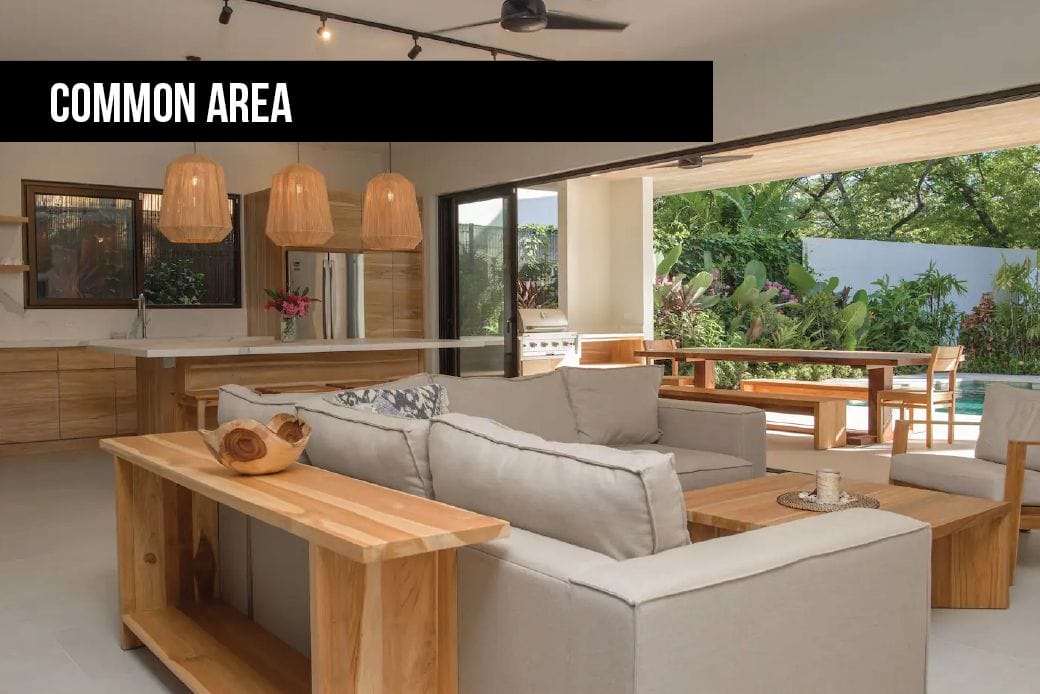 Common Areas Casa Mañana Playa Guiones Nosara Costa Rica Women Surf Retreats